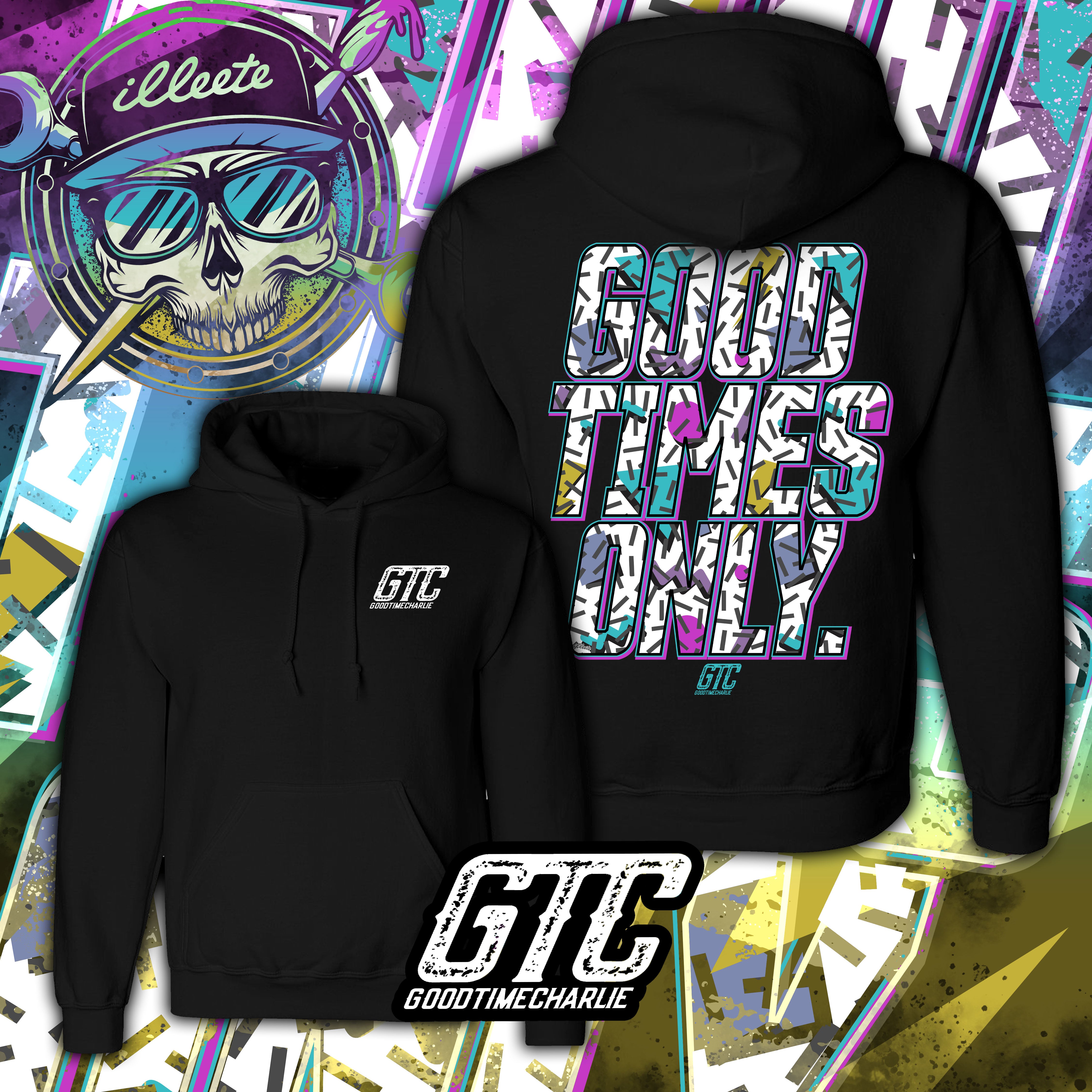 Good Times Only RETRO Motto Hoodie – Good Time Charlie Merch