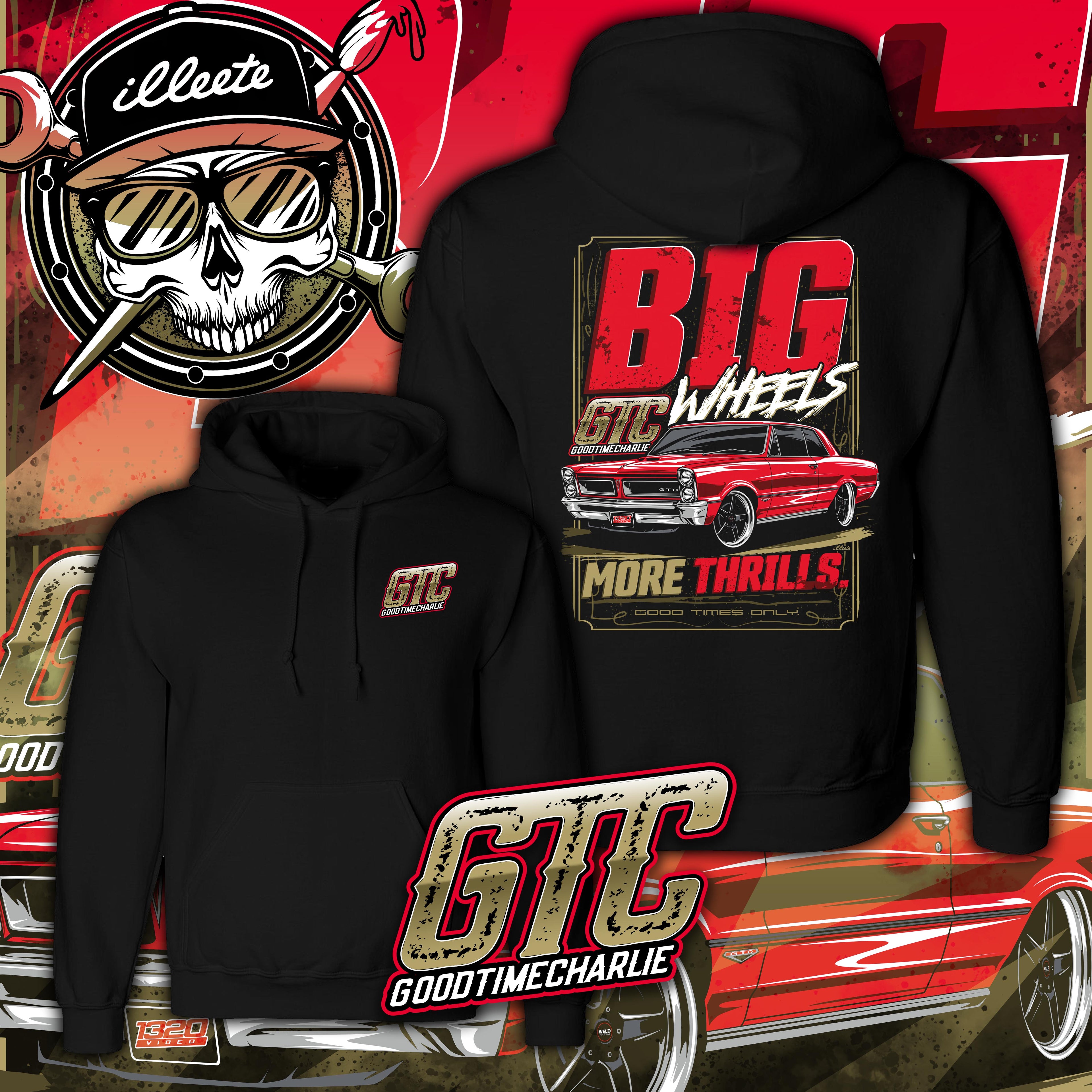 GTO Big Wheels More Thrills Hoodie